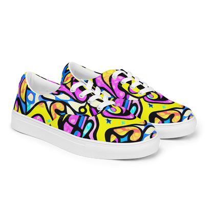 Women's Lace-Up Canvas Shoes - Britto's Odyssey