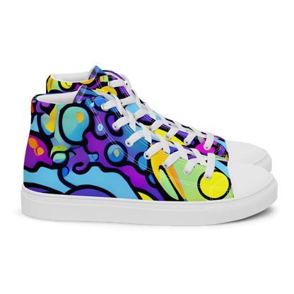 Women's High Top Canvas Shoes - Radiant Lagoon