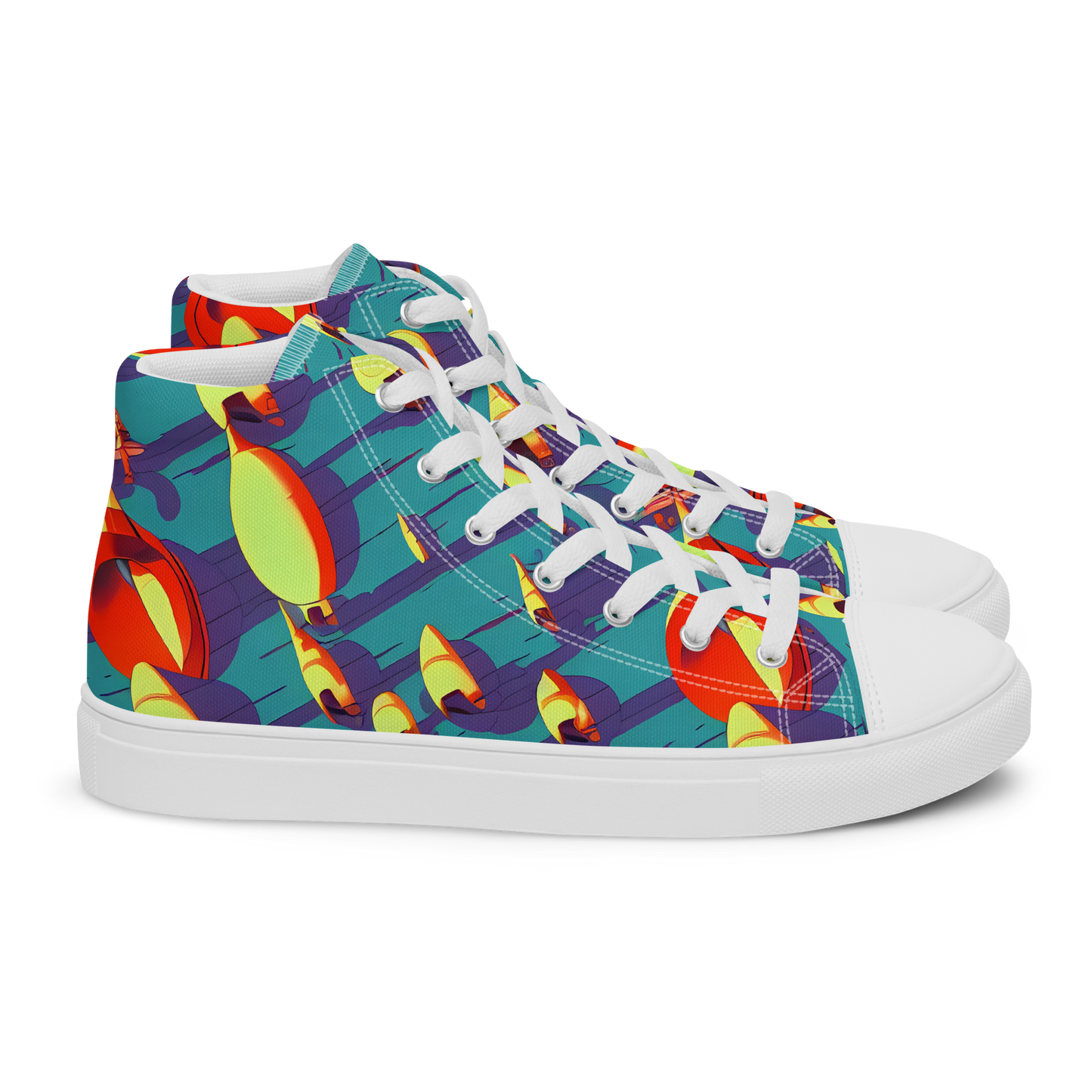 Men's High Top Canvas Shoes - Sailor's Mirage