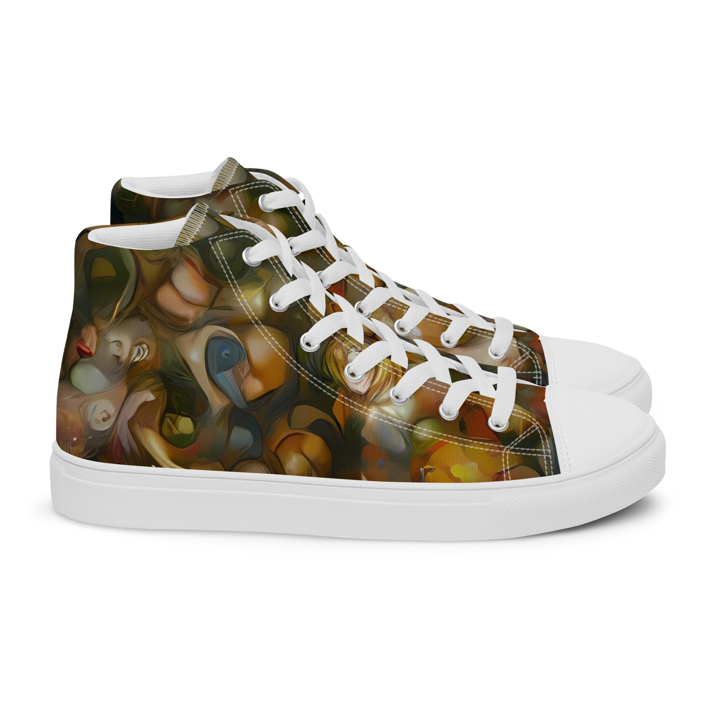 Women's High Top Canvas Shoes - Cryptic Canvas