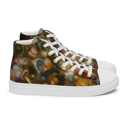 Women's High Top Canvas Shoes - Cryptic Canvas