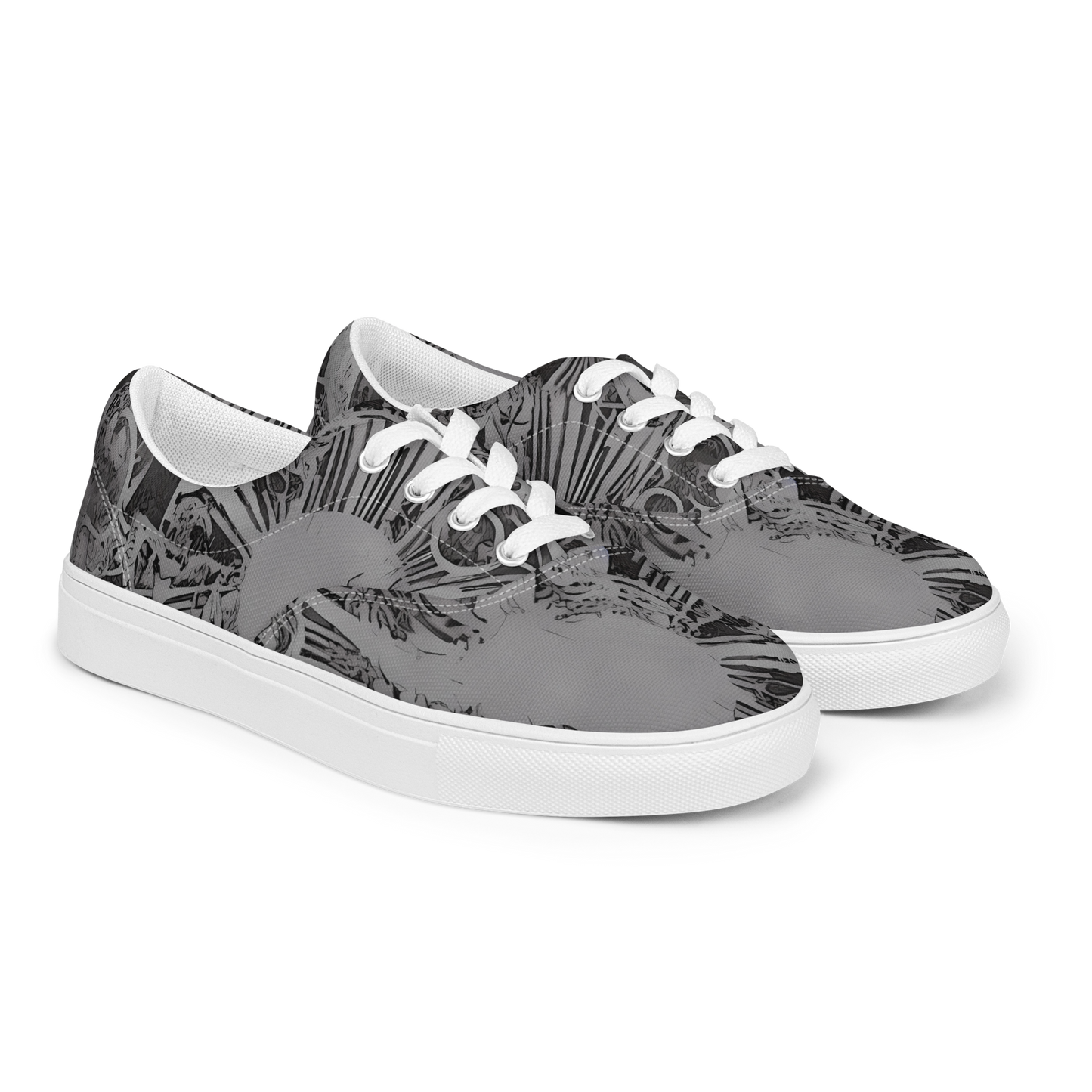 Men's Lace-Up Canvas Shoes - Dusk Enigma