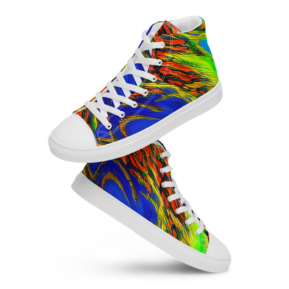 Women's High Top Canvas Shoes - Hodgkin's Blaze