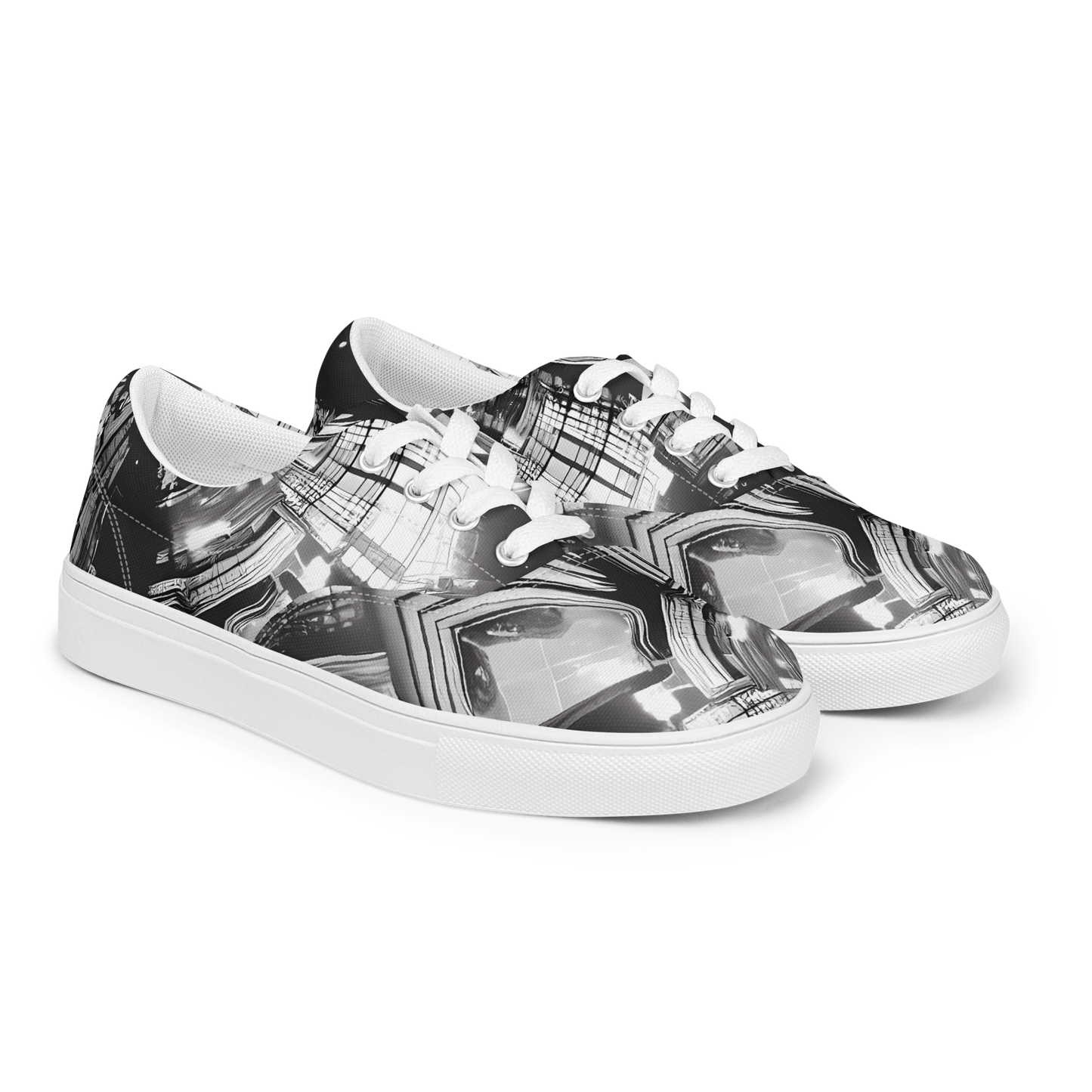 Women's Lace-Up Canvas Shoes - Silent Reflection