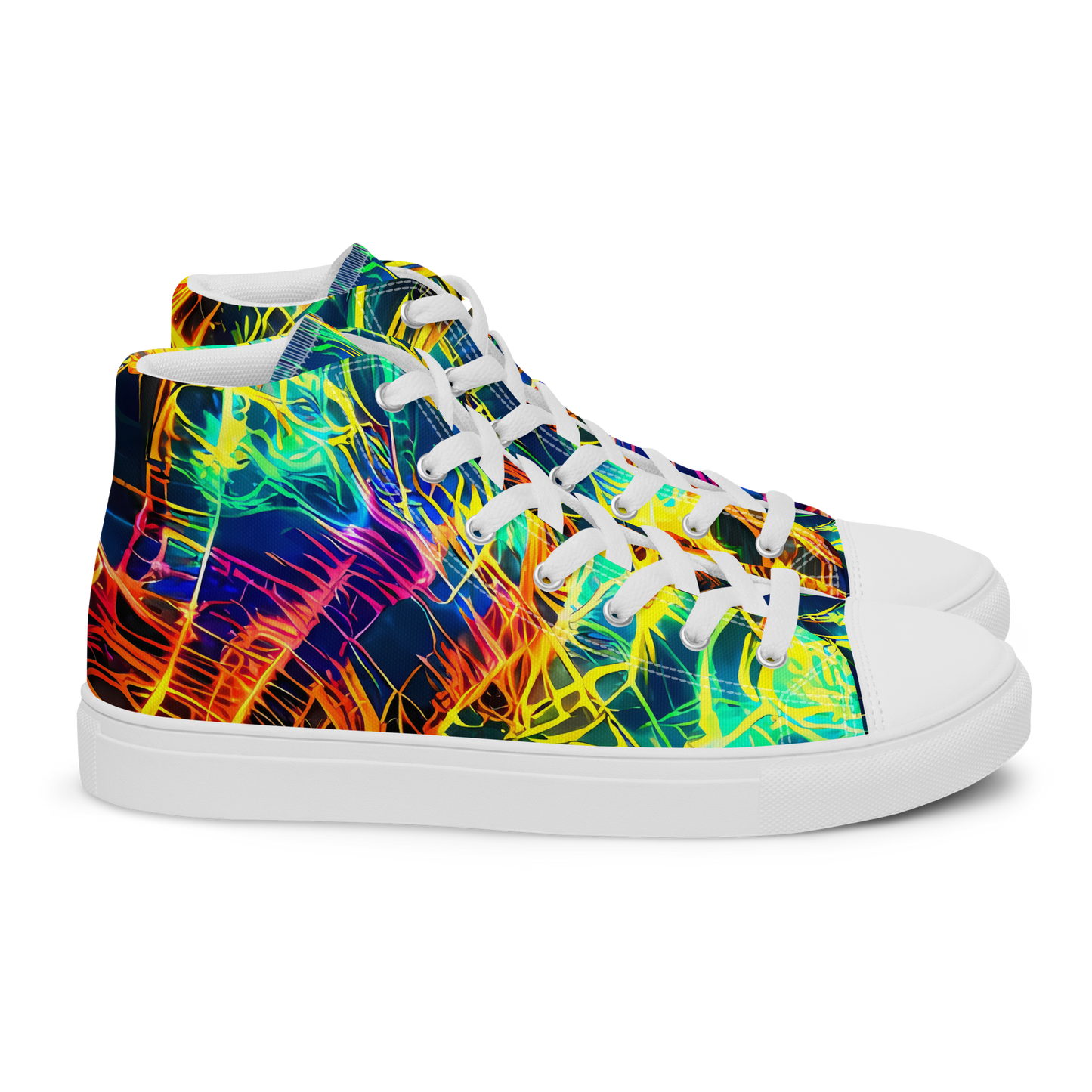 Men's High Top Canvas Shoes - Kapp's Kaleidoscope