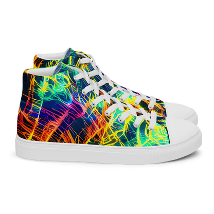 Men's High Top Canvas Shoes - Kapp's Kaleidoscope