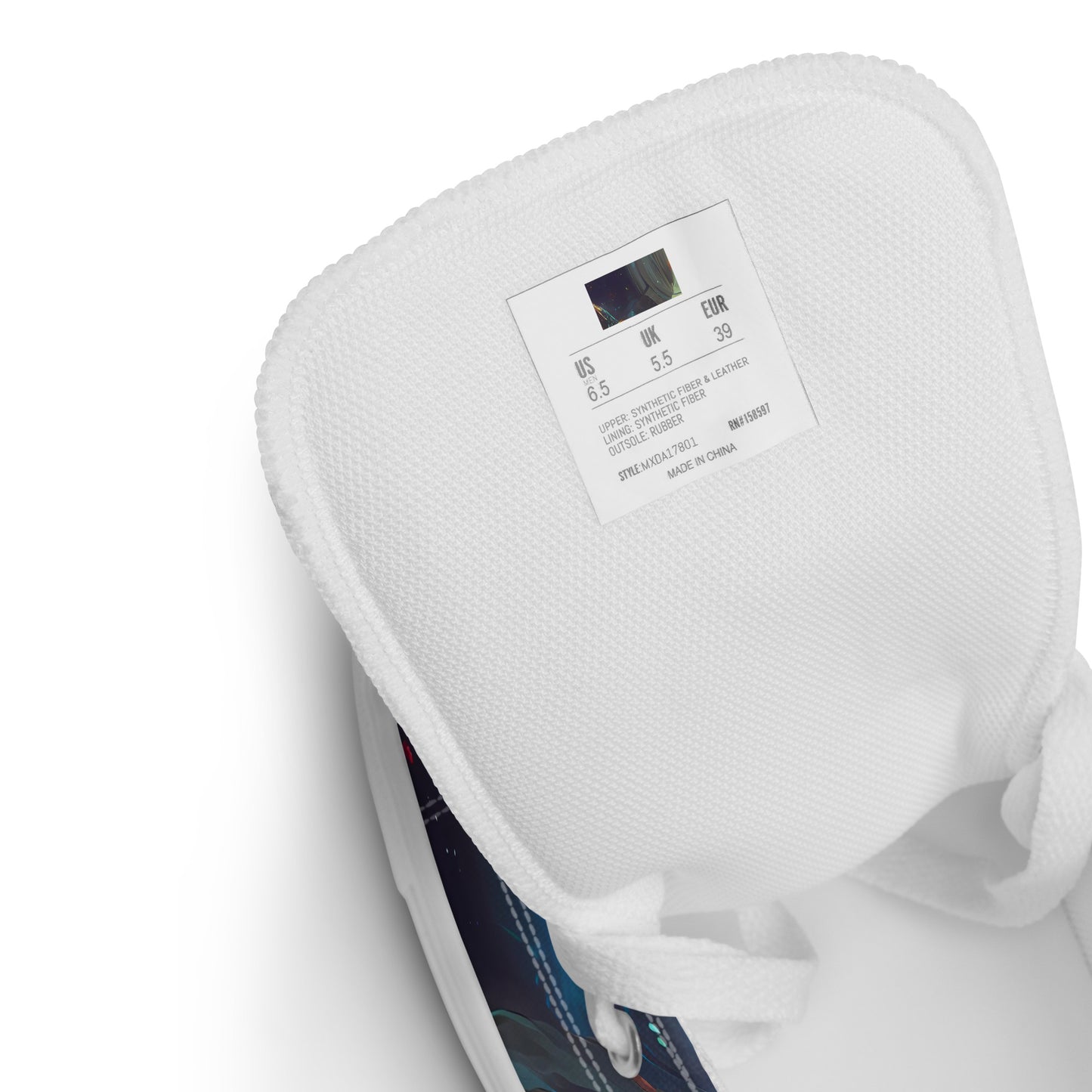 Women's High Top Canvas Shoes - Spectral Vortex