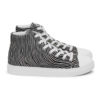 Men's High Top Canvas Shoes - Silent Currents