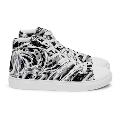 Women's High Top Canvas Shoes - Silver Shadows