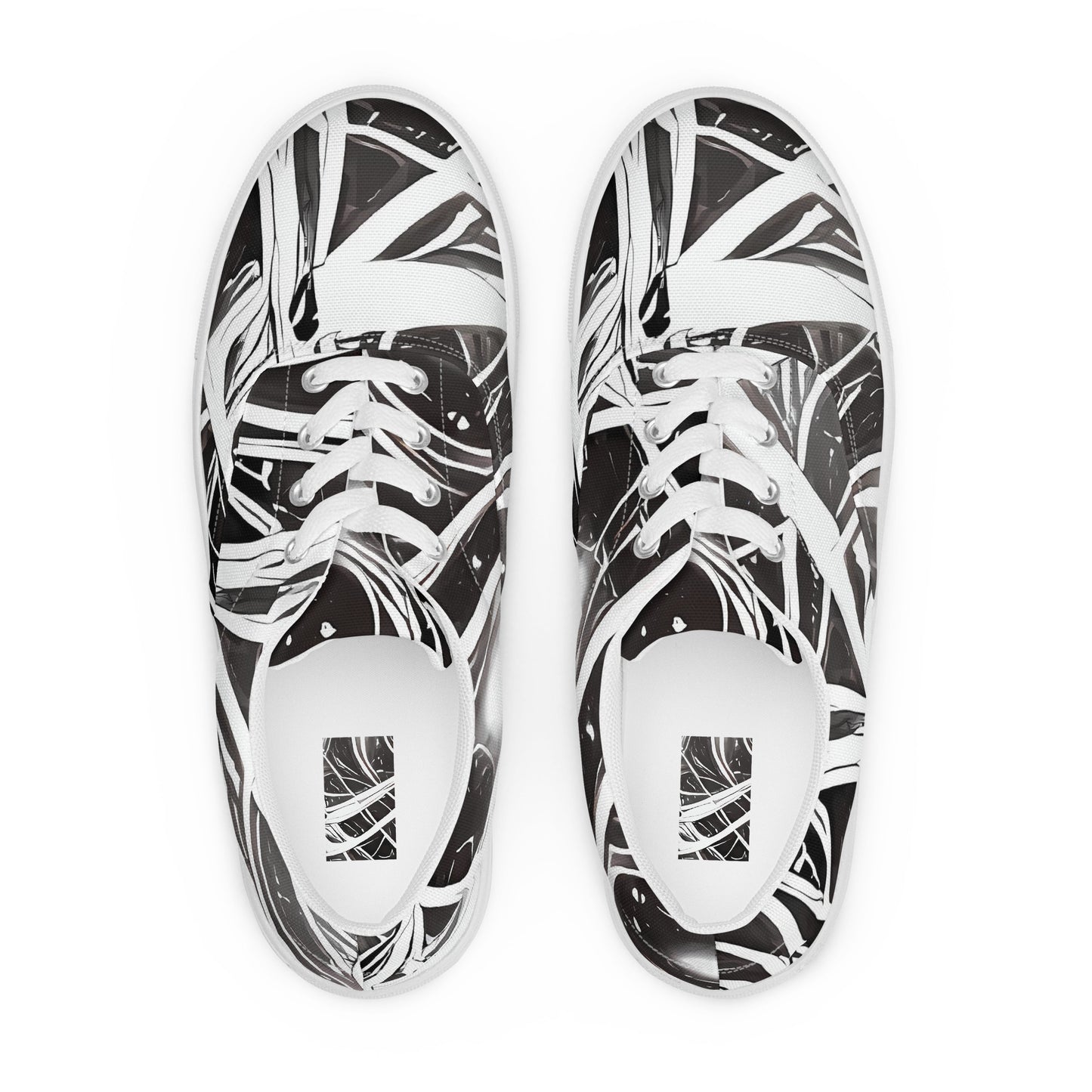 Women's Lace-Up Canvas Shoes - Twilight Vortex