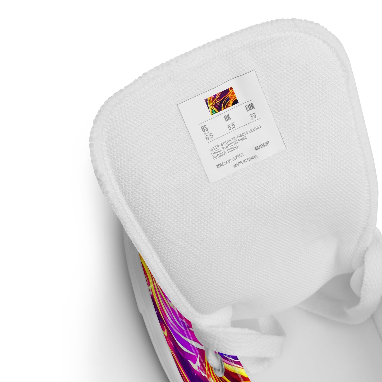 Women's High Top Canvas Shoes - Dancing in the Ether