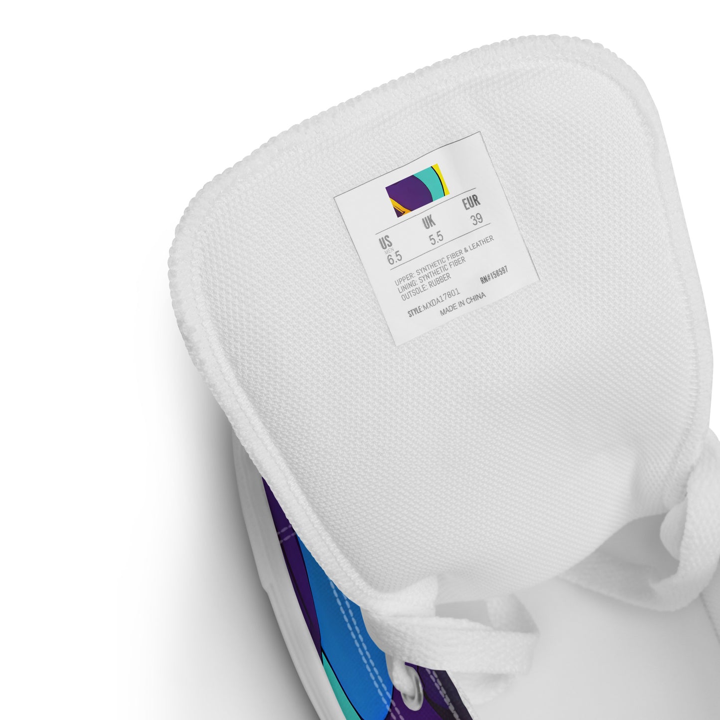 Women's High Top Canvas Shoes - Psychedelic Harmony