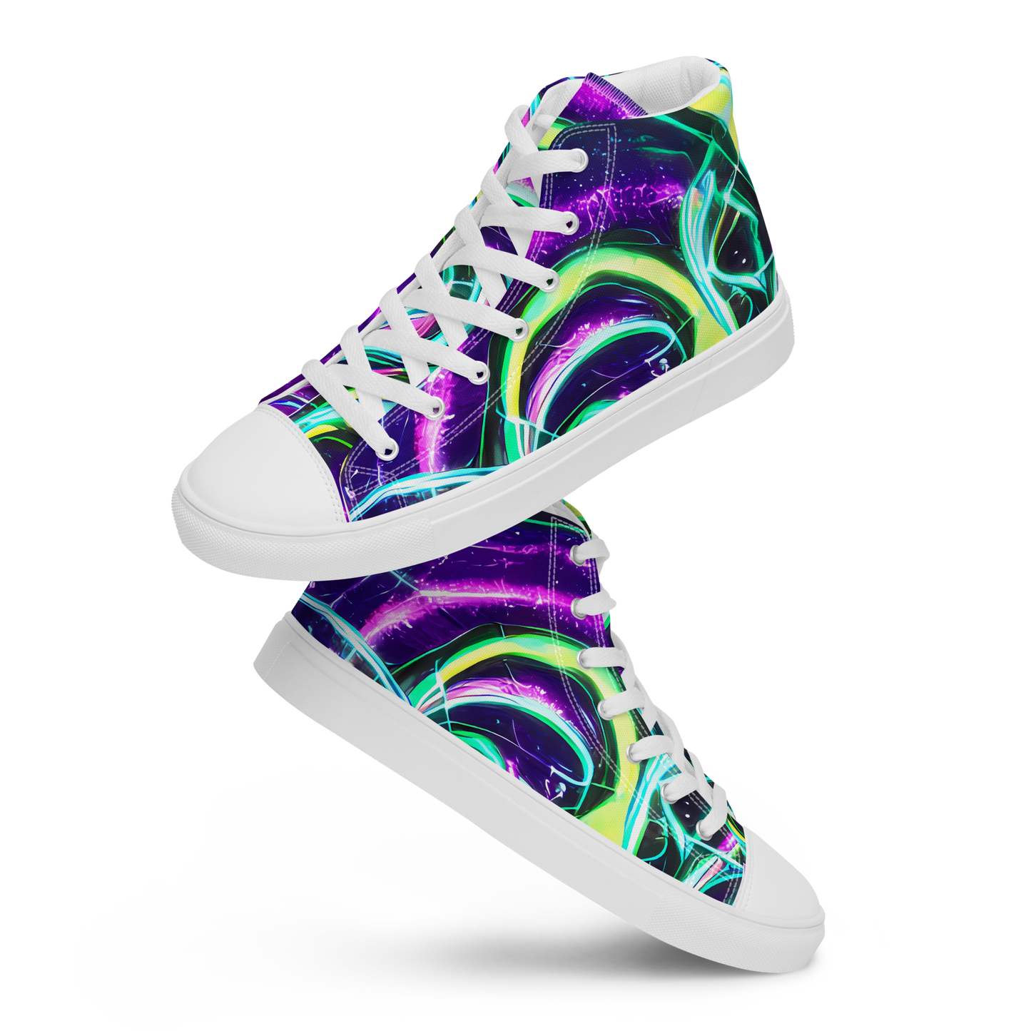 Women's High Top Canvas Shoes - Quesnel's Vortex