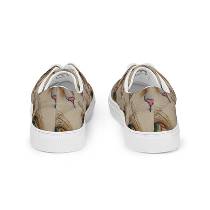 Men's Lace-Up Canvas Shoes - Emerald Gaze
