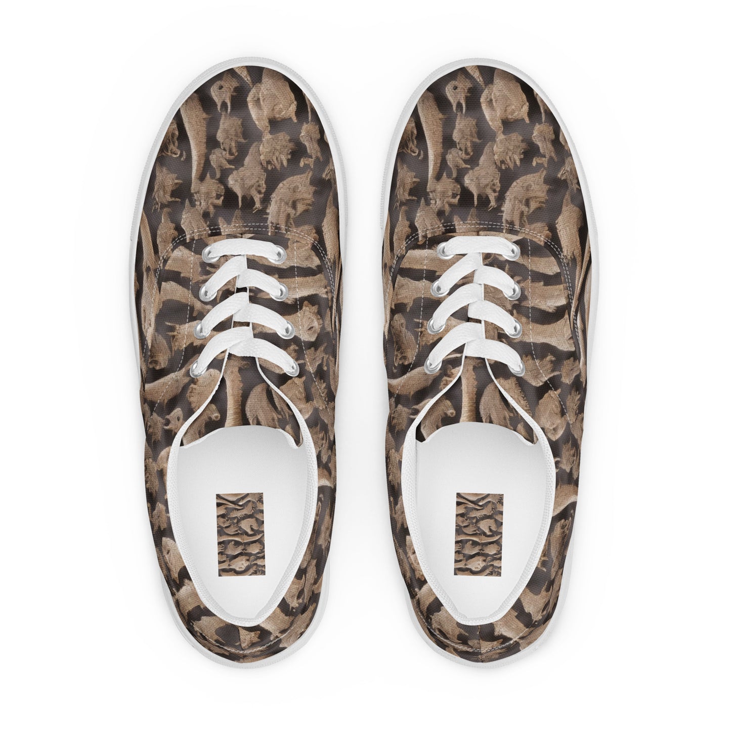 Women's Lace-Up Canvas Shoes - Desert Dreams