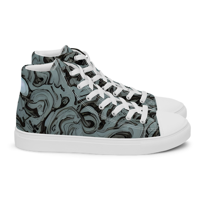 Men's High Top Canvas Shoes - Caruso Swirl