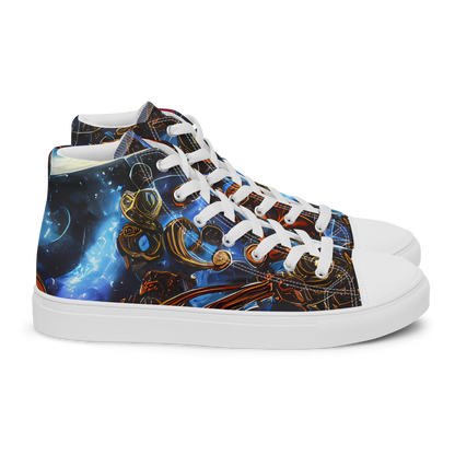 Women's High Top Canvas Shoes - Pimenov's Cosmos