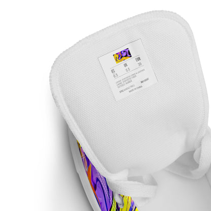 Women's High Top Canvas Shoes - Bosschaert Swirl