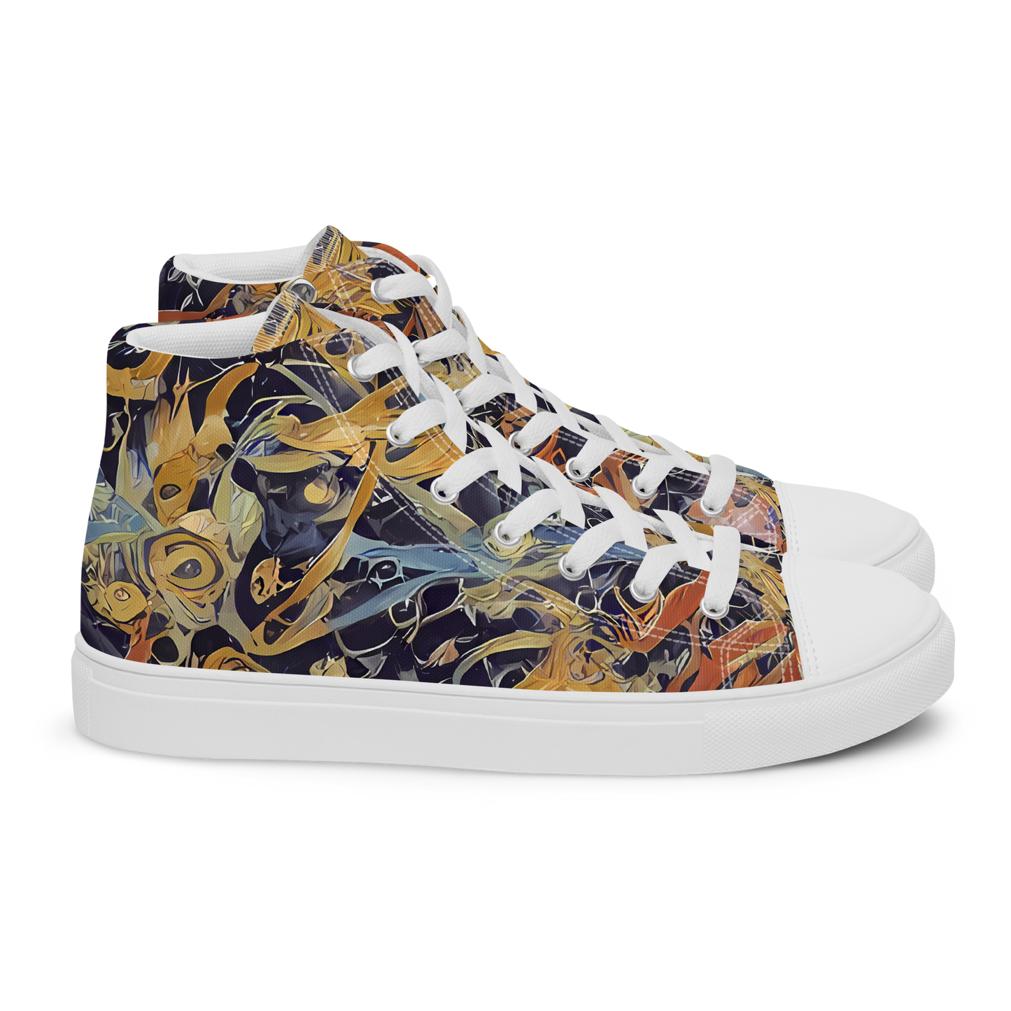 Women's High Top Canvas Shoes - Quantum Symmetry