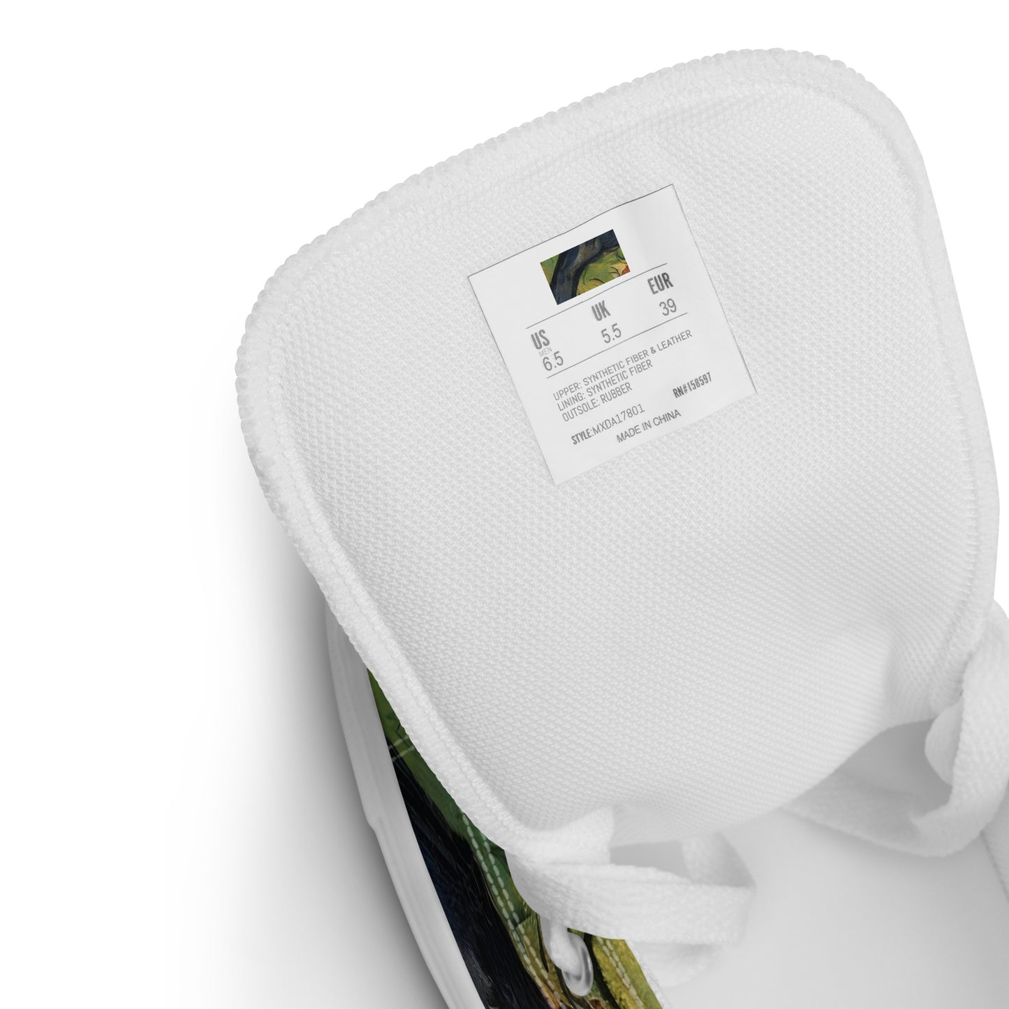 Women's High Top Canvas Shoes - Tessellation, Cornelis Saftleven