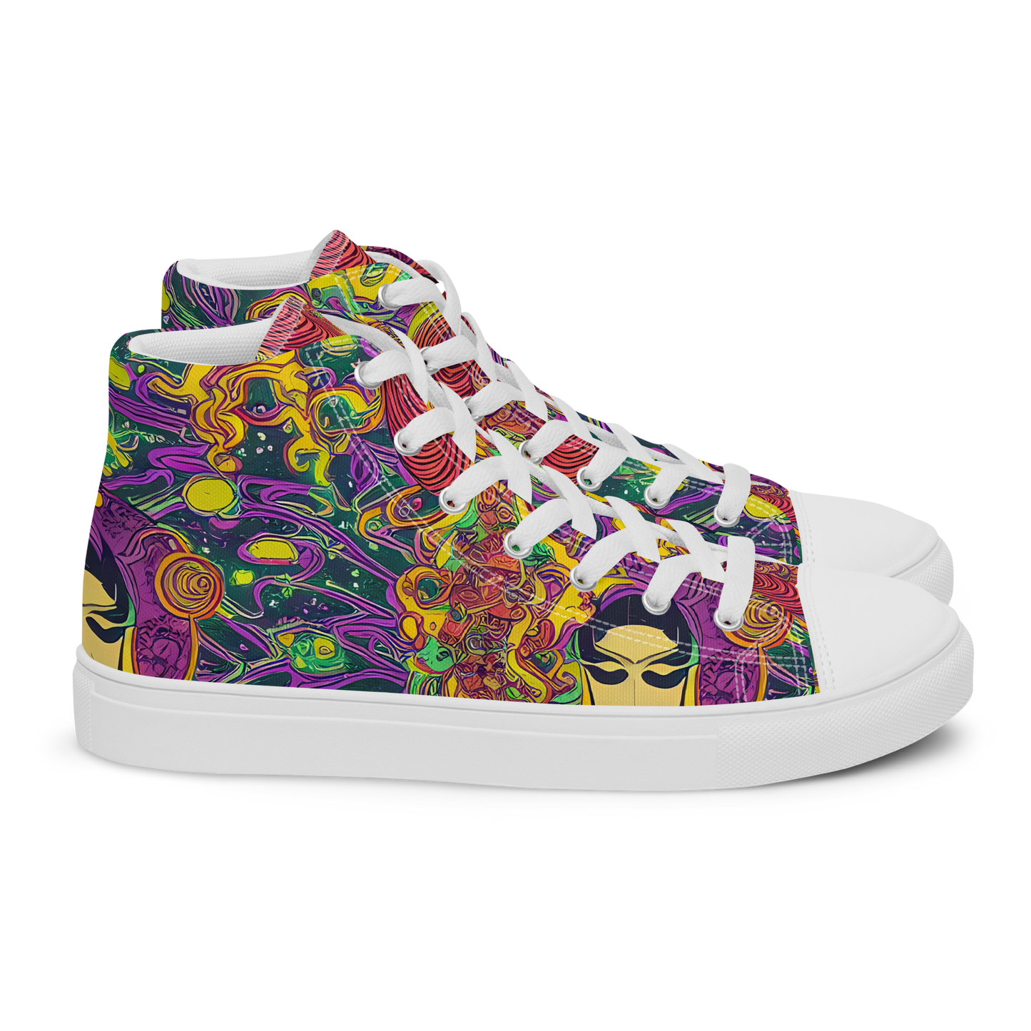 Women's High Top Canvas Shoes - Odyssey in Color
