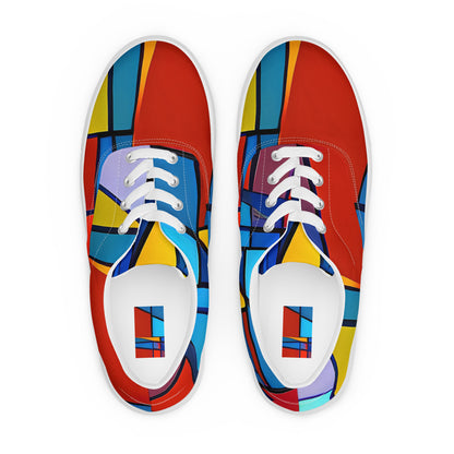 Women's Lace-Up Canvas Shoes - Neoplastique