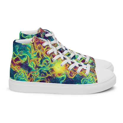 Women's High Top Canvas Shoes - Echoed Pulses