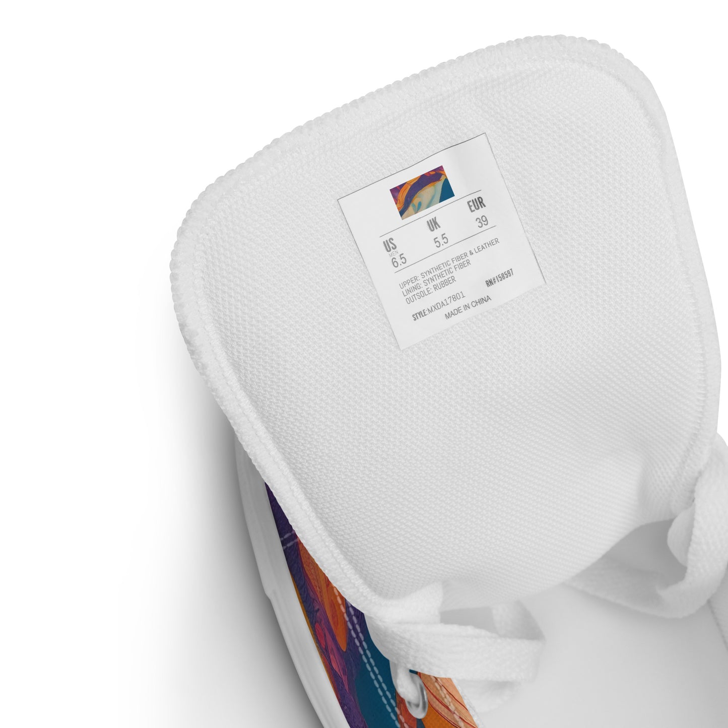 Men's High Top Canvas Shoes - Dreamtime Dance