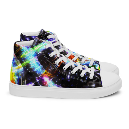 Men's High Top Canvas Shoes - Hirschl's Vortex