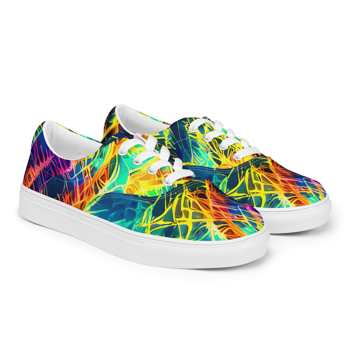 Women's Lace-Up Canvas Shoes - Kapp's Kaleidoscope