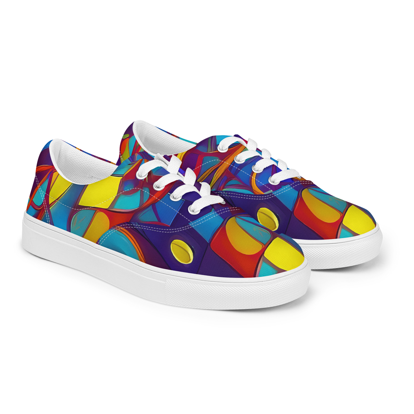 Women's Lace-Up Canvas Shoes - Flickering Dreams