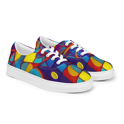 Women's Lace-Up Canvas Shoes - Flickering Dreams