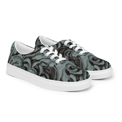 Women's Lace-Up Canvas Shoes - Caruso Swirl