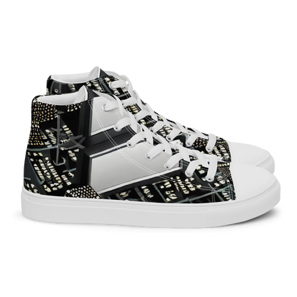 Men's High Top Canvas Shoes - Electro Essence