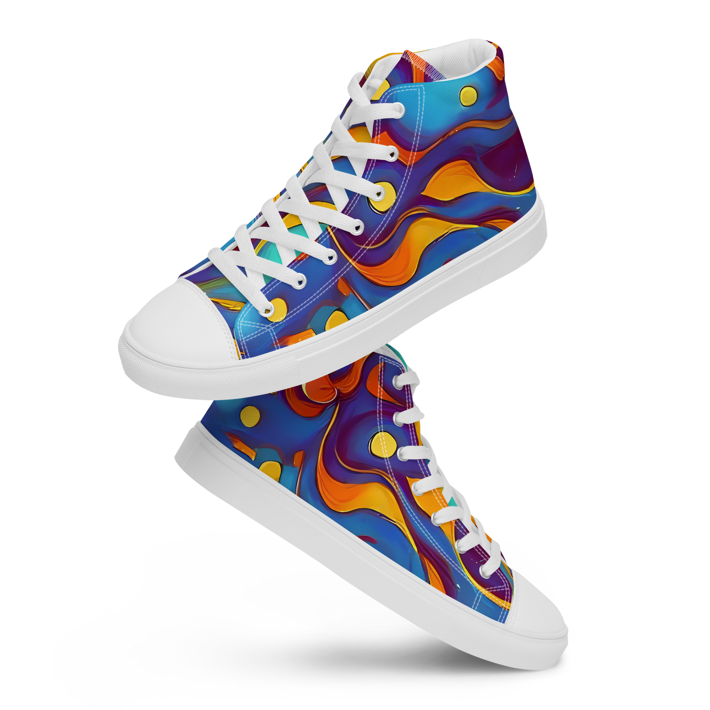 Women's High Top Canvas Shoes - Pelton Swirl