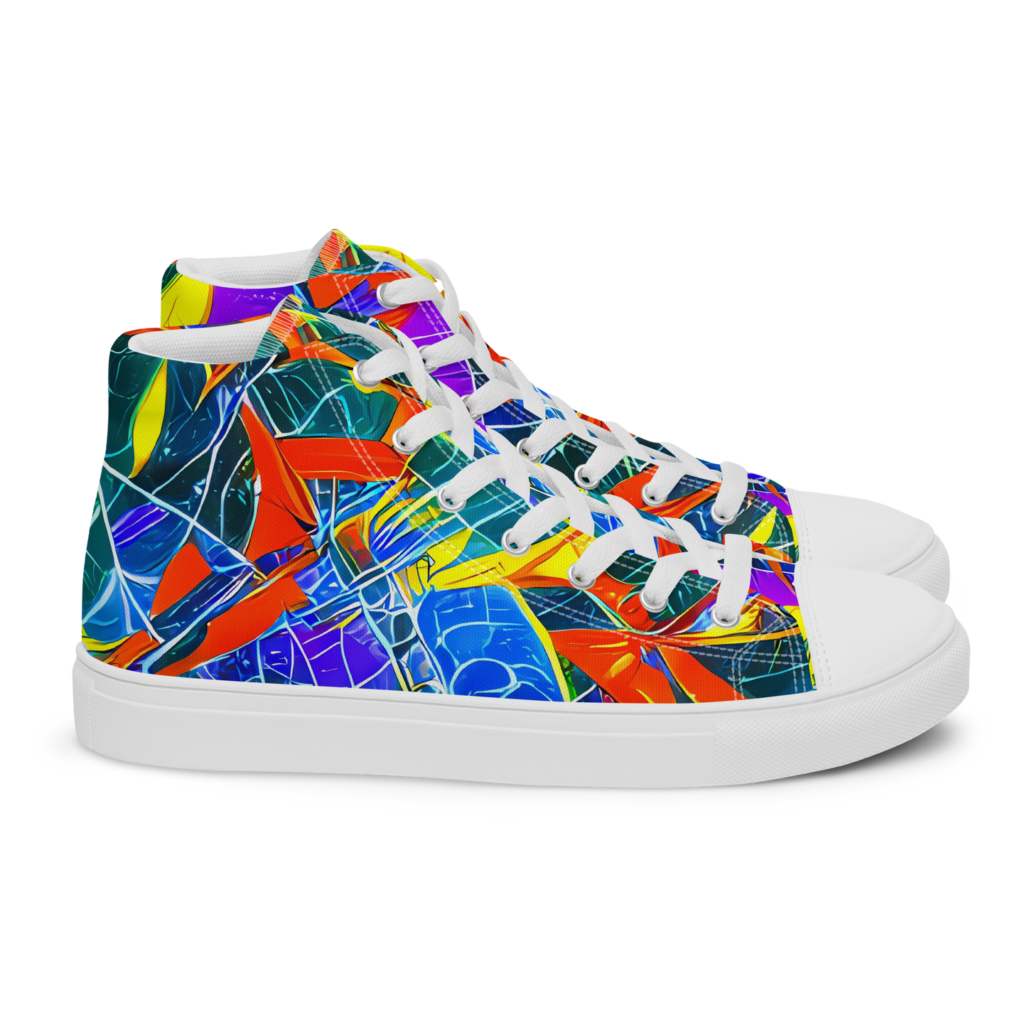 Men's High Top Canvas Shoes - Arkhipov Waves
