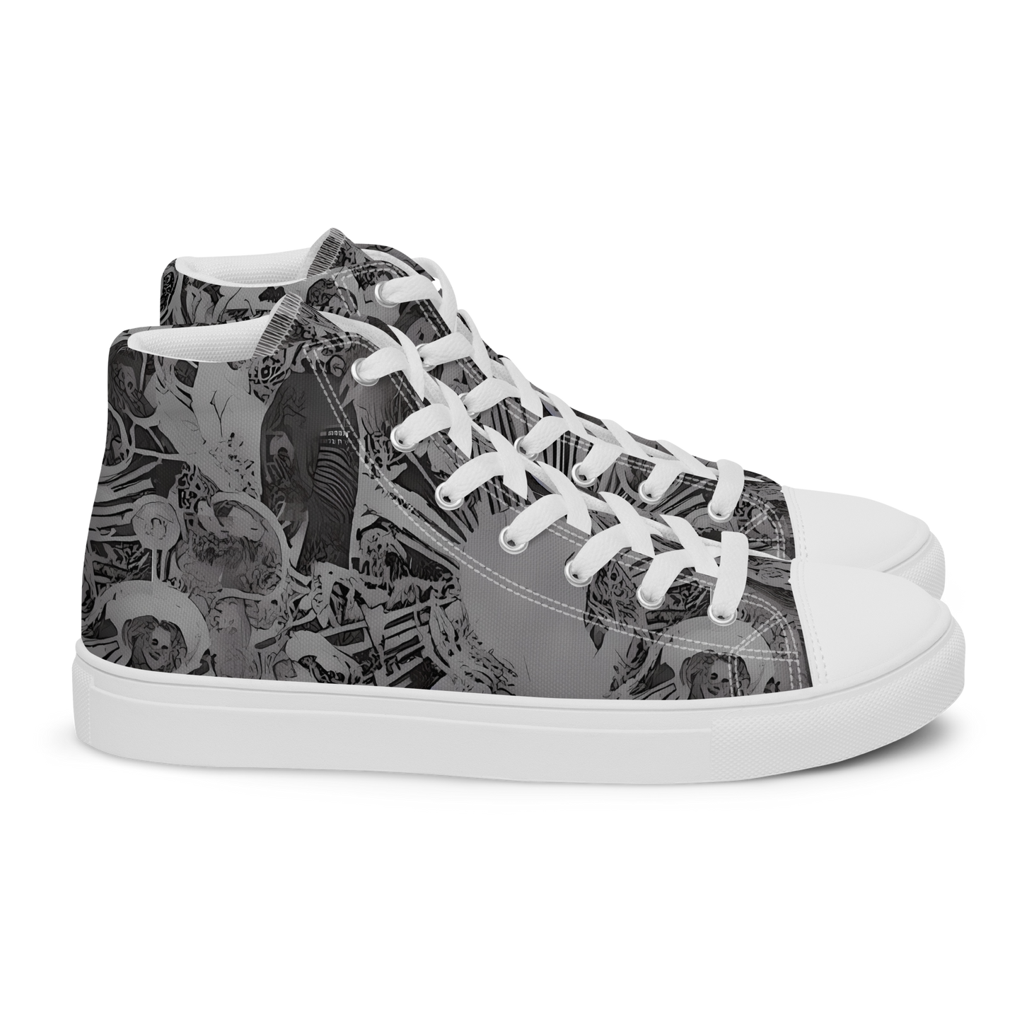 Men's High Top Canvas Shoes - Dusk Enigma