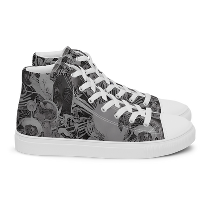 Men's High Top Canvas Shoes - Dusk Enigma