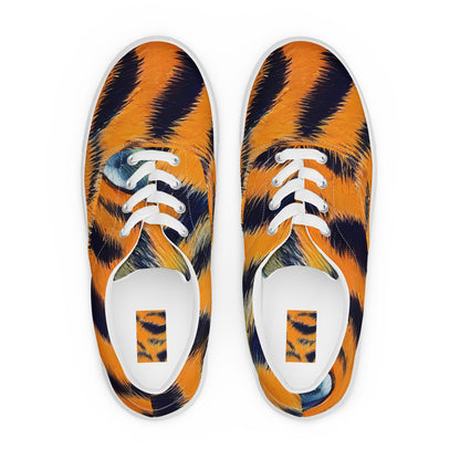 Women's Lace-Up Canvas Shoes - Tiger's Dream