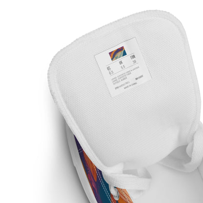 Men's High Top Canvas Shoes - Dreamtime Dance