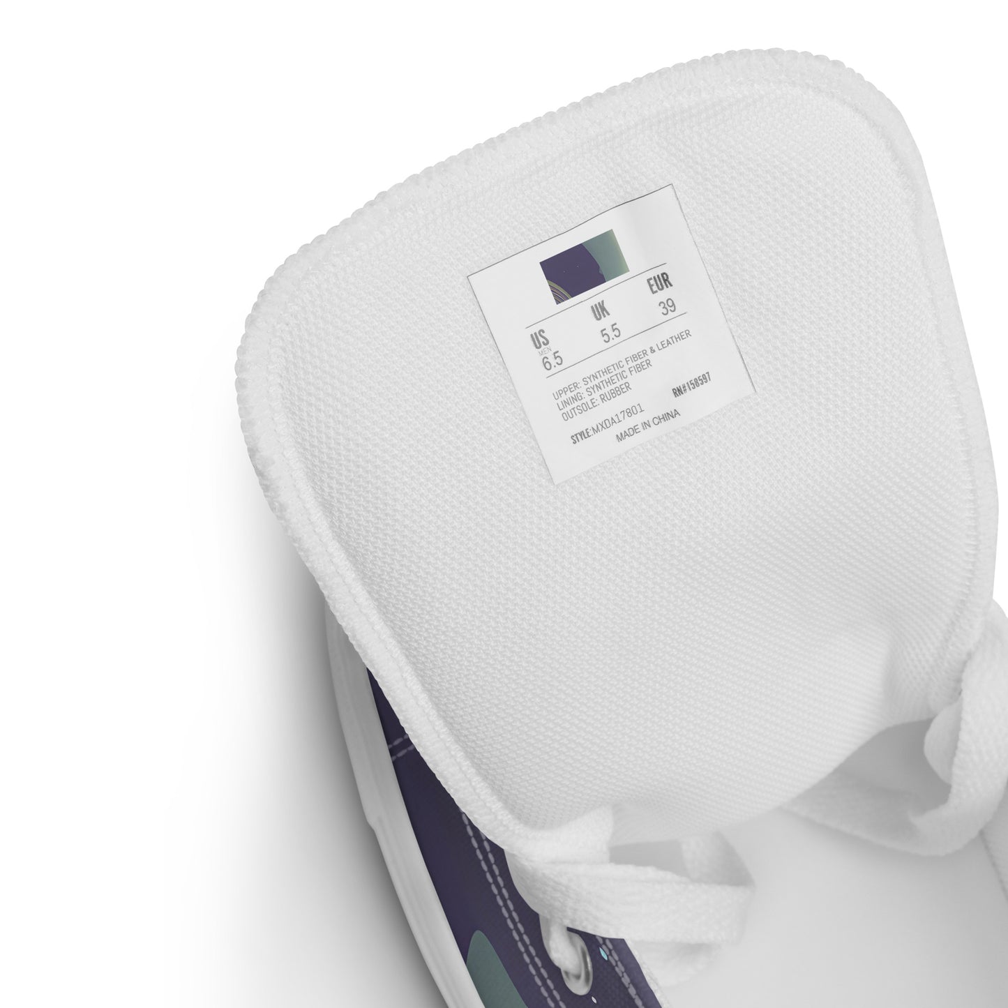 Women's High Top Canvas Shoes - Ethereal Muse