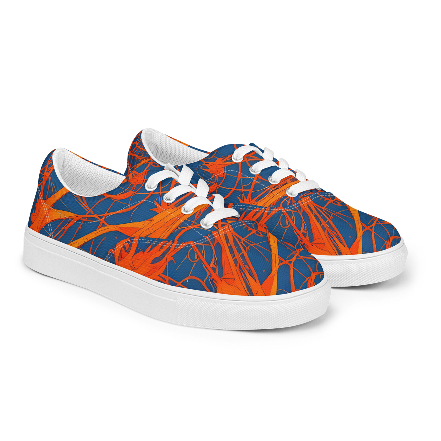 Women's Lace-Up Canvas Shoes - Nautical Ember
