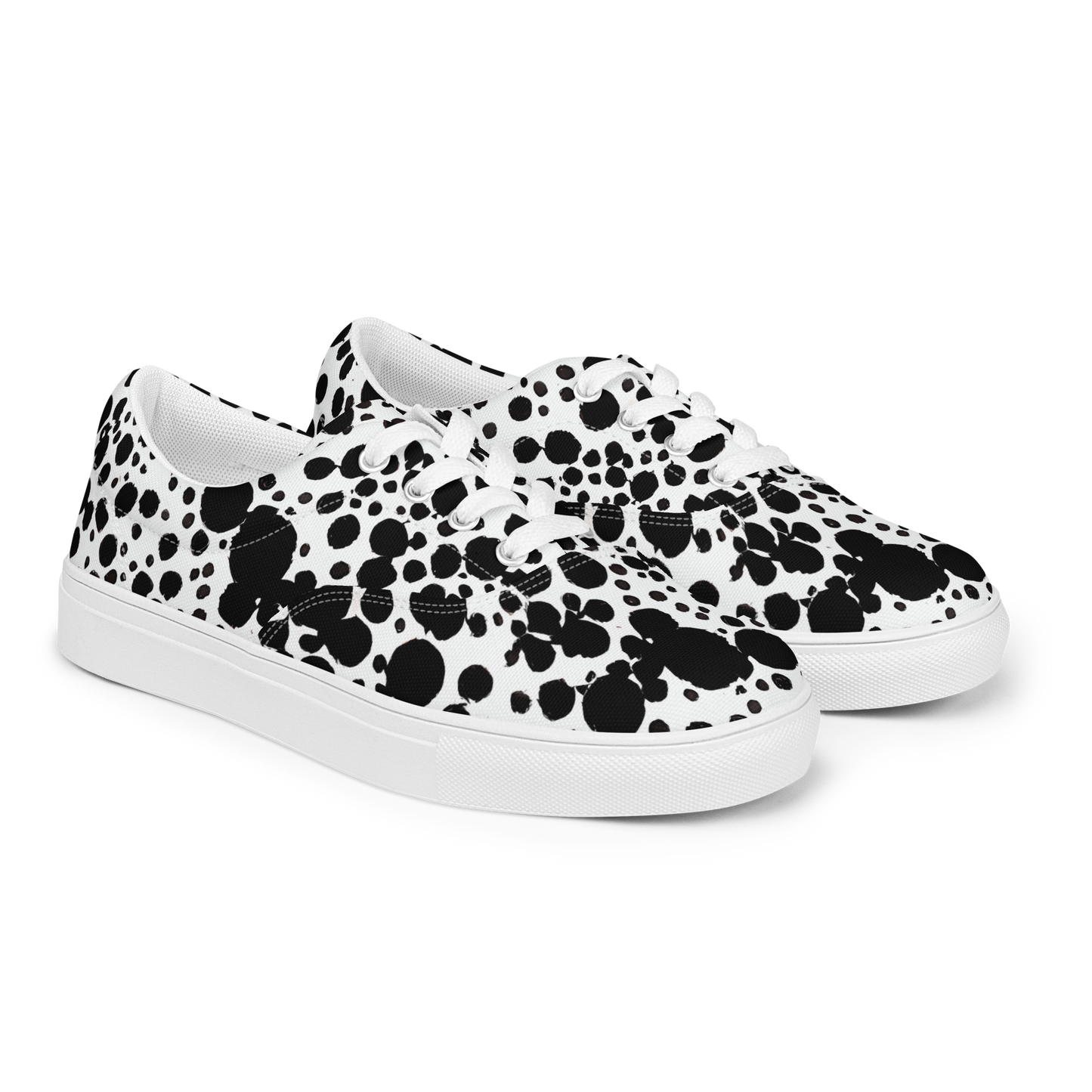Men's Lace-Up Canvas Shoes - Dappled Shadow Dance