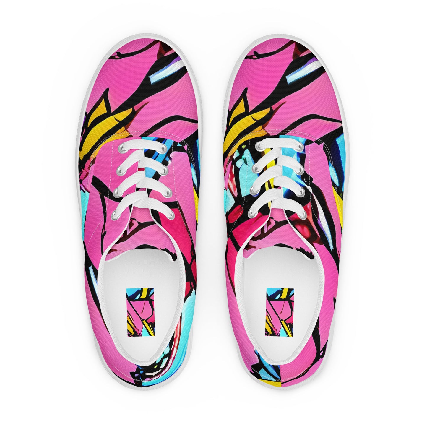 Women's Lace-Up Canvas Shoes - Barbier Bloom