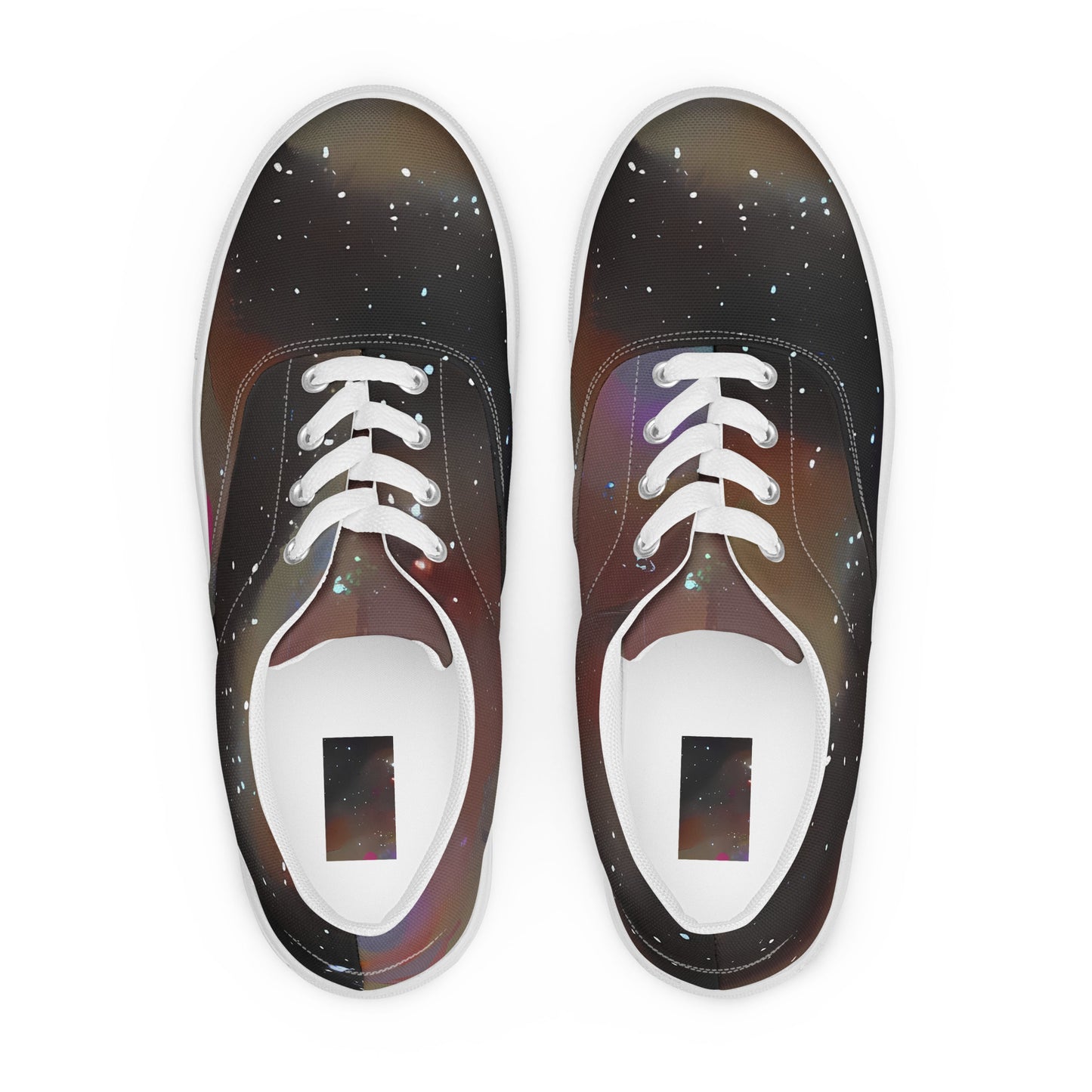 Women's Lace-Up Canvas Shoes - Kohn Confetti