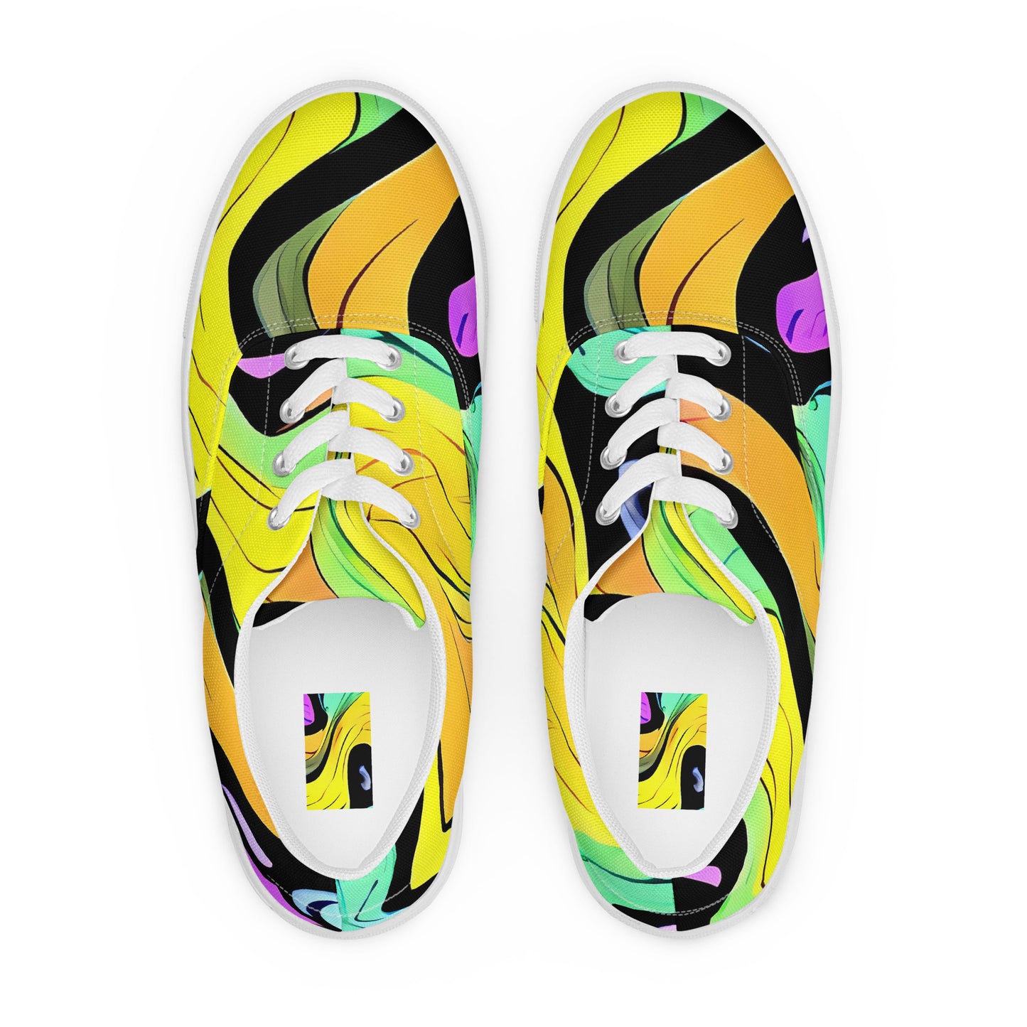 Women's Lace-Up Canvas Shoes - Sillman Swirl