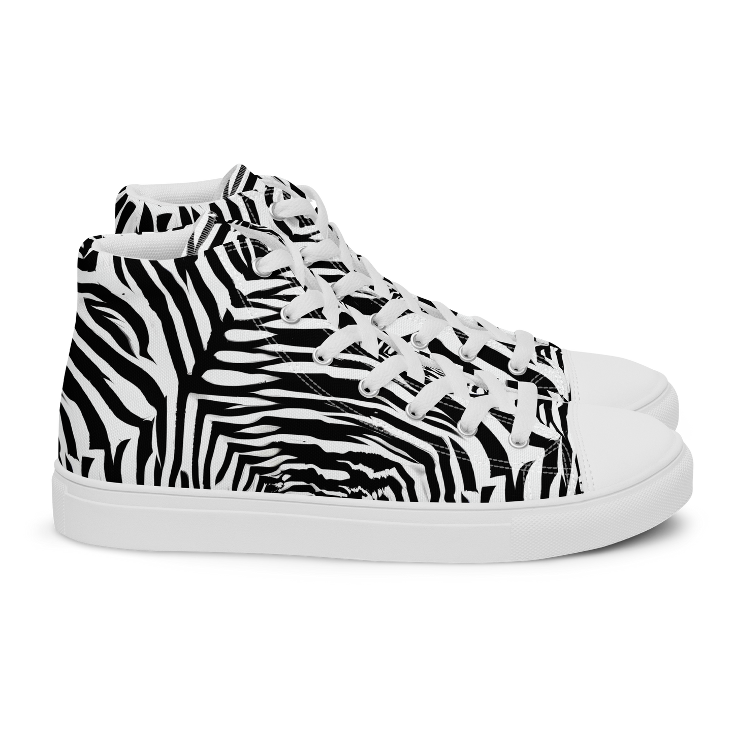 Women's High Top Canvas Shoes - Shadowed Illusions