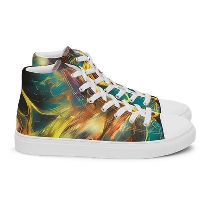 Men's High Top Canvas Shoes - Elegant Whirl
