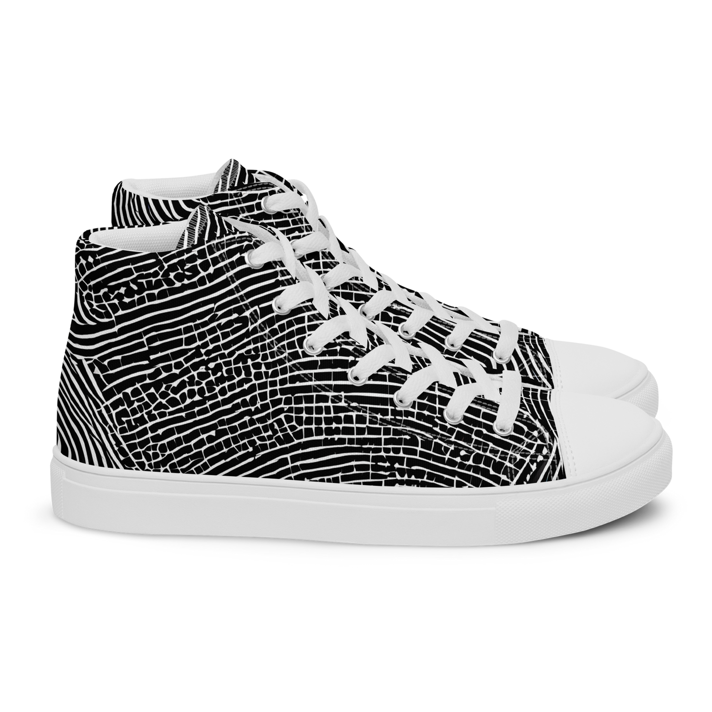 Men's High Top Canvas Shoes - Zenith Stripes