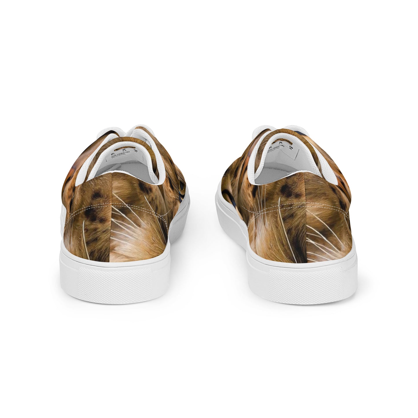 Men's Lace-Up Canvas Shoes - Feline Whisper